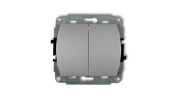 TREND Łącznik świecznikowy podświetlany srebrny metalik 7WP-2L