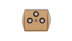 TREND Gniazdo multimedialne 3F DATA (UPC) złoty metalik 8GMU