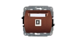 TREND Gniazdo pojedyncze USB-AB brĄzowy metalik 9GUSB-3