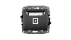 TREND Gniazdo pojedyncze USB-AB grafitowy 11GUSB-3