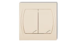 LOGO Łącznik podwójny schodowy beżowy 1LWP-33