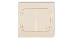 LOGO Łącznik jednobiegunowy ze schodowym beżowy 1LWP-10