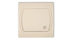LOGO Przycisk /światło/ podświetlany beżowy 1LWP-5L