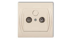 LOGO Gniazdo antenowe RTV końcowe 2dB beżowy 1LG2K