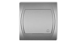 LOGO Przycisk /dzwonek/ srebrny metalik 7LWP-4