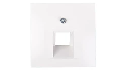 Berker/B.Kwadrat Element centralny gniazda przyłączeniowego 1xUAE śnieżnobiały 5314078989