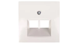 Berker/B.Kwadrat Element centralny gniazda przyłączeniowego 2xUAE śnieżnobiały 5314098989