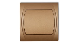 LOGO Łącznik jednobiegunowy podświetlany złoty metalik 8LWP-1L