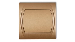 LOGO Przycisk jednobiegunowy złoty metalik 8LWP-4.1