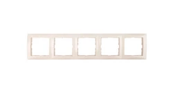 Berker B.Kwadrat Ramka pięciokrotna kremowa 5310158982