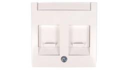 Berker/B.Kwadrat Element centralny podwójny śnieżnobiały 11818989