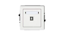 DECO Gniazdo pojedyncze USB-AB biały DGUSB-3