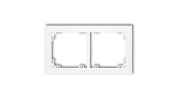 DECO Ramka podwójna biały DR-2