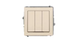 DECO Łącznik potrójny beżowy 1DWP-7