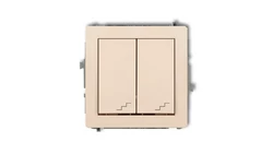 DECO Łącznik podwójny schodowy beżowy 1DWP-33