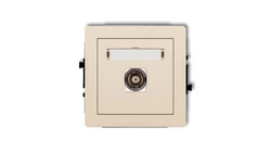 DECO Gniazdo pojedyncze BNC beżowy 1DGBNC-1