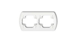 TREND Ramka pozioma podwójna biały RH-2