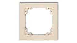 DECO Ramka pojedyncza beżowy 1DR-1