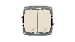 TREND Łącznik podwójny schodowy beżowy 1WP-33