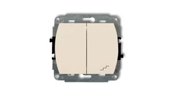 TREND Łącznik jednobiegunowy ze schodowym beżowy 1WP-10