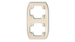 TREND Ramka pionowa podwójna beżowy 1RV-2