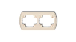 TREND Ramka pozioma podwójna beżowy 1RH-2