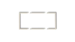 Ramka wypełniająca podwójna serii DECO beżowy 1DRW-2