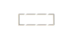 Ramka wypełniająca potrójna serii DECO beżowy 1DRW-3