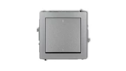 DECO Łącznik dwubiegunowy srebrny metalik 7DWP-9