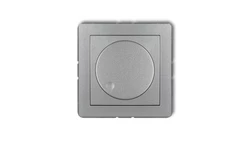DECO Ściemniacz elektroniczny przyciskowo-obrotowy srebrny metalik 7DRO-1