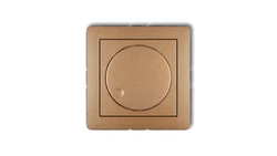 DECO Ściemniacz elektroniczny przyciskowo-obrotowy złoty metalik 8DRO-1