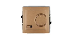 DECO Regulator temperatury elektroniczny z czujnikiem podpodłogowym złoty metalik 8DRT-1