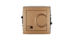 DECO Regulator temperatury elektroniczny z czujnikiem powietrznym złoty metalik 8DRT-2