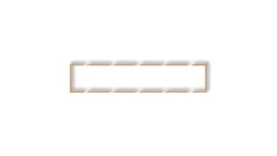 Ramka wypełniająca pięciokrotna serii DECO złoty metalik 8DRW-5