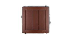 DECO Łącznik potrójny brązowy metalik 9DWP-7