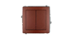 DECO Łącznik podwójny schodowy brązowy metalik 9DWP-33