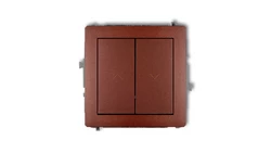 DECO Łącznik żaluzjowy brązowy metalik 9DWP-8