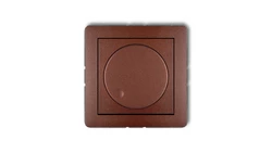 DECO Ściemniacz elektroniczny przyciskowo-obrotowy brązowy metalik 9DRO-1