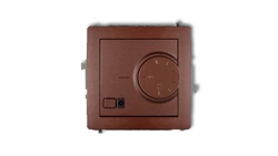 DECO Regulator temperatury elektroniczny z czujnikiem podpodłogowym brązowy metalik 9DRT-1