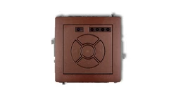 DECO Sterownik roletowy elektroniczny (przycisk strefowy) brązowy metalik 9DSR-5