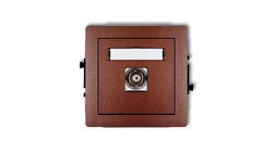 DECO Gniazdo pojedyncze BNC brązowy metalik 9DGBNC-1