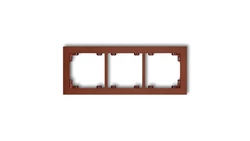 DECO Ramka potrójna brązowy metalik 9DR-3
