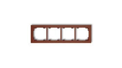 DECO Ramka poczwórna brązowy metalik 9DR-4