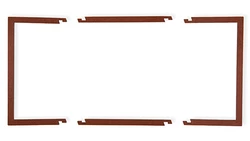 Ramka wypełniająca podwójna serii DECO brązowy metalik 9DRW-2