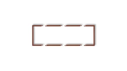 Ramka wypełniająca potrójna serii DECO brązowy metalik 9DRW-3