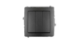 DECO Łącznik potrójny grafitowy 11DWP-7