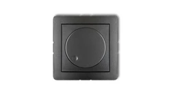 DECO Ściemniacz elektroniczny przyciskowo-obrotowy grafitowy 11DRO-1
