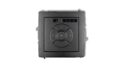 DECO Sterownik roletowy elektroniczny (sterowanie lokalne i pilotem, sterowanie strefą i podstrefą) grafitowy 11DSR-4