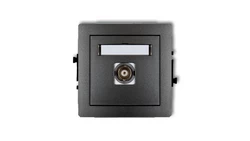 DECO Gniazdo pojedyncze BNC grafitowy 11DGBNC-1