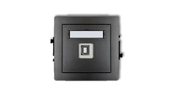 DECO Gniazdo pojedyncze USB-AB grafitowy 11DGUSB-3